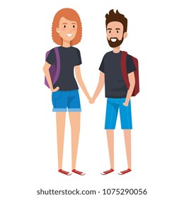 couple of students characters