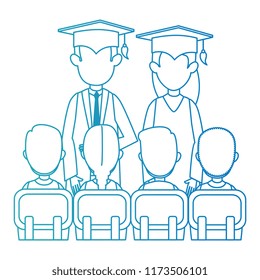 couple students graduated with class