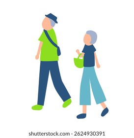couple, summer, holiday, walk, shopping