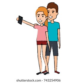 couple taking a selfie