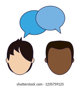 Couple talking avatar