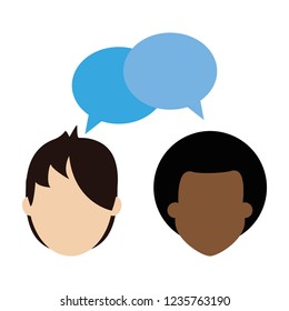 Couple talking avatar