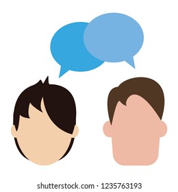 Couple talking avatar