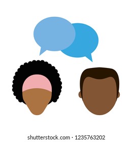 Couple talking avatar