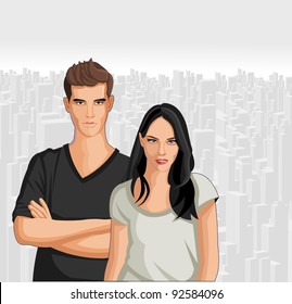 Couple of teenagers