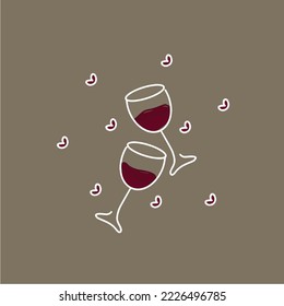 A couple of Tequila Glass, Wine