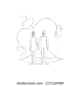 couple in the terrain characters