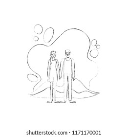 couple in the terrain characters