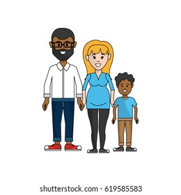 couple with their son icon