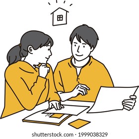 A couple thinking about buying a home