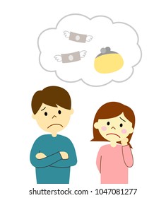 A couple thinking about money