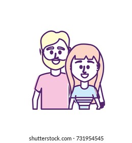 couple together with casual clothes