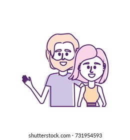 couple together with casual clothes