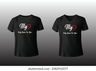 Couple T-Shirt Design Black free download