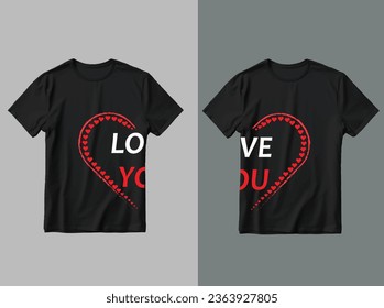 couple t-shirt design. Love t-shirt design.