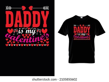 A couple of T-shirt designs for Valentine’s day. Valentine’s day illustration Romantic and cute elements and lovely typography  Valentine’s day elements. Valentine day vector t-shirt design