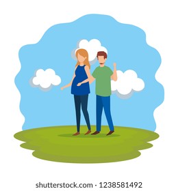 couple in tthe park characters