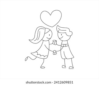 
Couple valentine with single continuous one line drawing One line art couple line art men and woman romantic creative minimalist concept face vector couple print kiss print valentines day