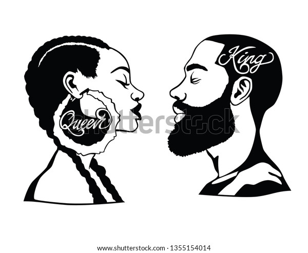 Couple Vector Black Stock Vector (Royalty Free) 1355154014 | Shutterstock