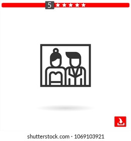 couple vector icon