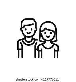 Couple vector icon