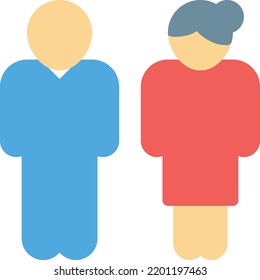couple Vector illustration on a transparent background.Premium quality symbols.Stroke vector icon for concept and graphic design.