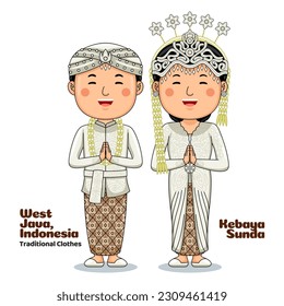 Couple wear Traditional Clothes greetings welcome to West Java