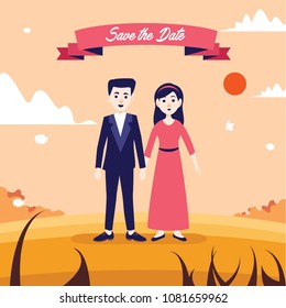COUPLE WEDDING CARD