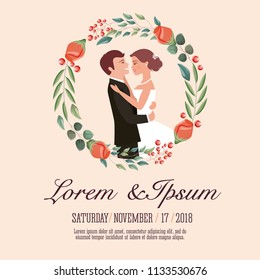 couple wedding card