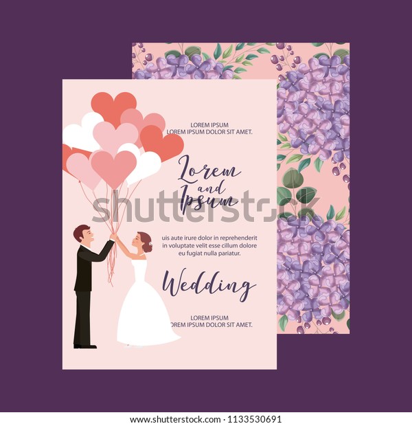 couple-wedding-card-stock-vector-royalty-free-1133530691