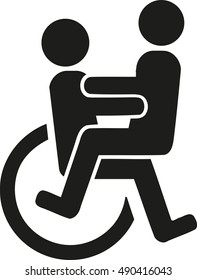 Couple in a wheelchair
