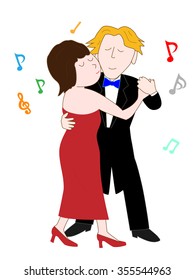 The couple who dances.