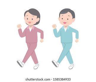 
A couple who enjoys walking
