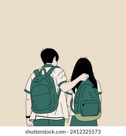 
a couple who are going to school together