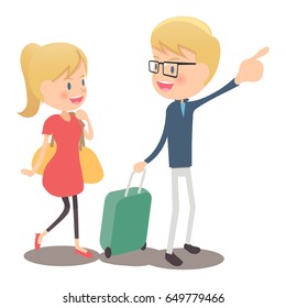 The couple who is traveling