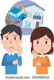 A couple who are worried about money