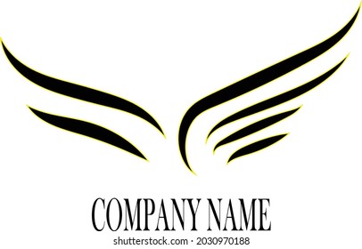 Couple of wings, a symbol of birds or anything related to sky or fly