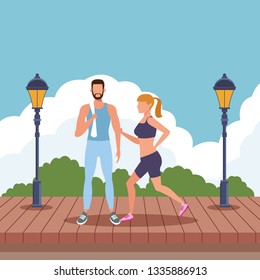 couple working out