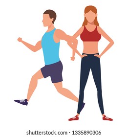couple working out