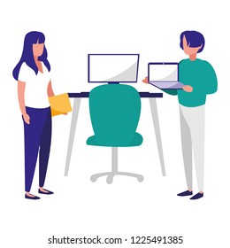 couple in the workplace