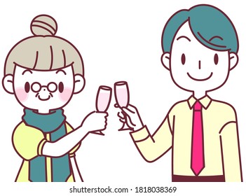 A couple of years to toast the anniversary
