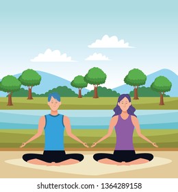 couple yoga poses