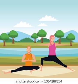 couple yoga poses