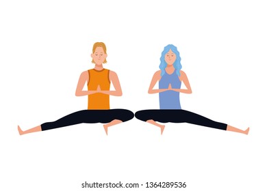 couple yoga poses