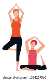 couple yoga poses