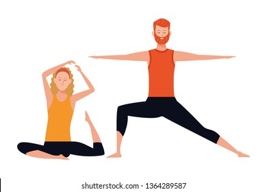 couple yoga poses