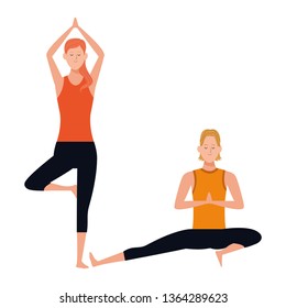 couple yoga poses