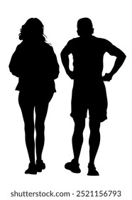 Paar junger Mann und Mädchen auf weißem Hintergrund