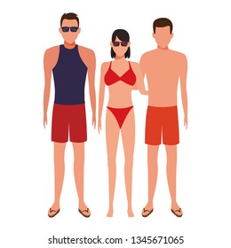 couple and young man avatar