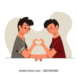 Un par de jóvenes enamorados. 